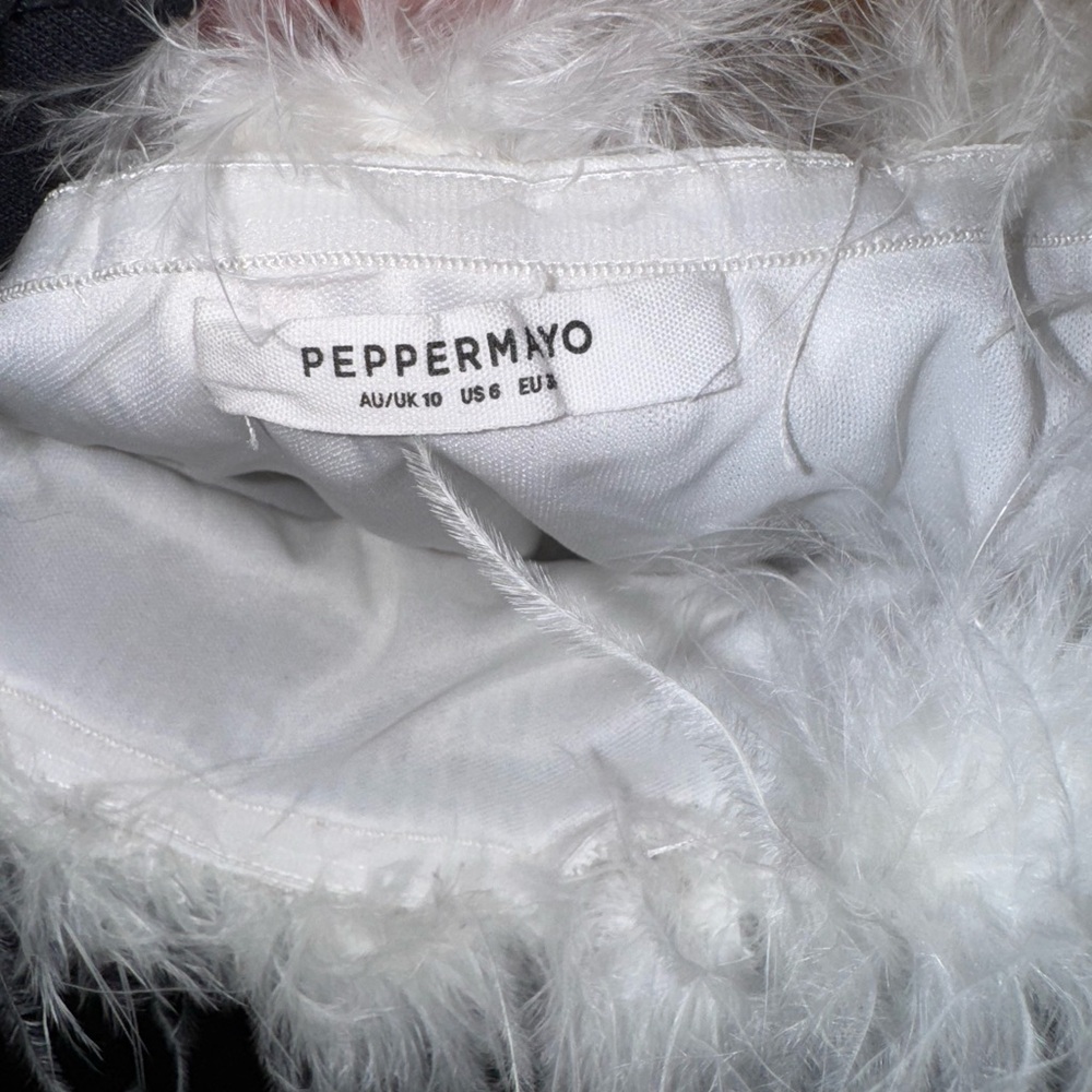 Pepper Mayo Zyenna Sequin Mini Dress - White - Picture 4 of 4